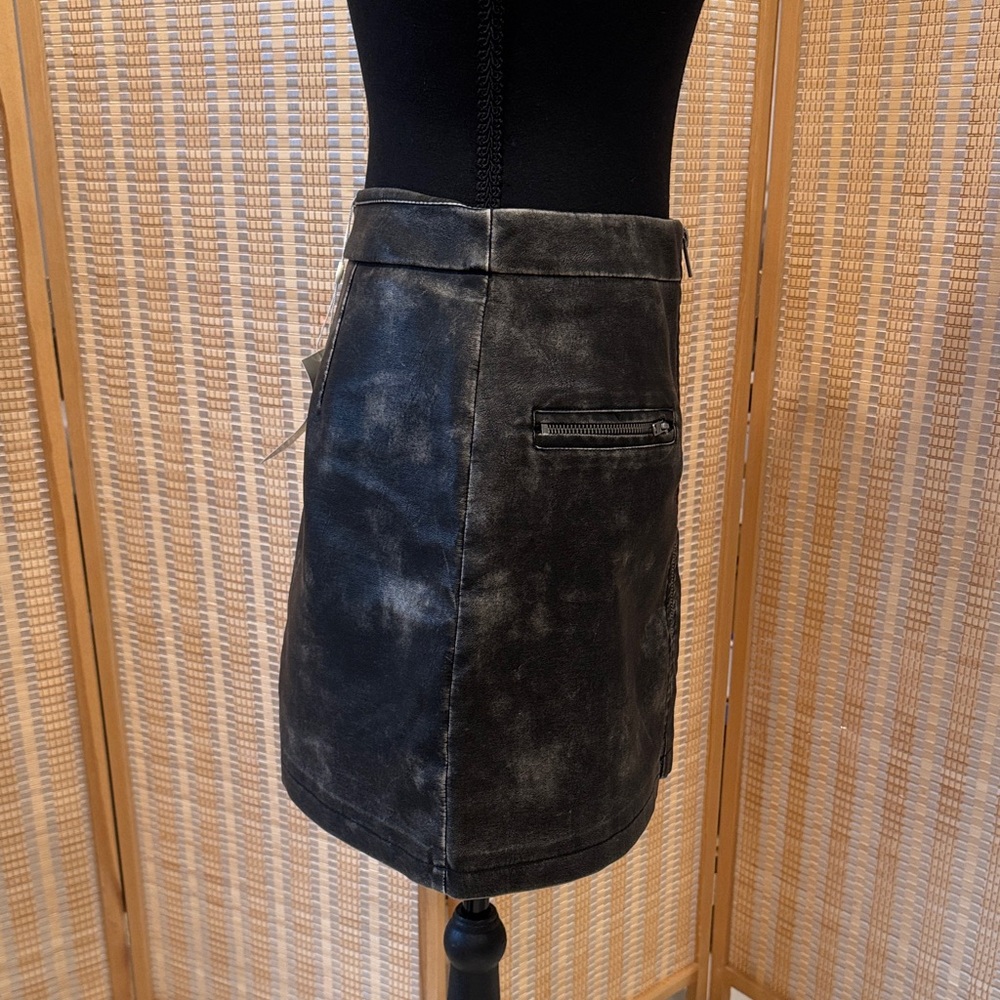 Bohme Distressed Black Mini Skirt - Picture 5 of 6